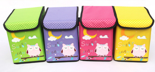 家居收纳新风尚 探秘新款猫头鹰卡通牛津布储物盒