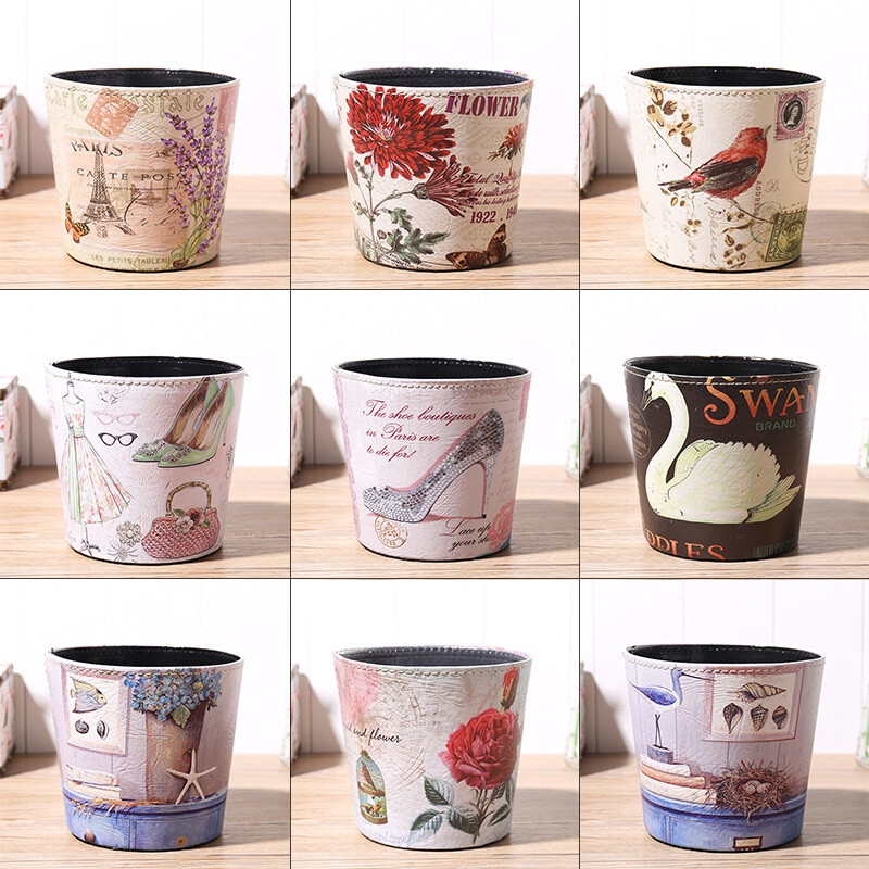 欧式创意桌面垃圾桶 小巧可爱的收纳好物